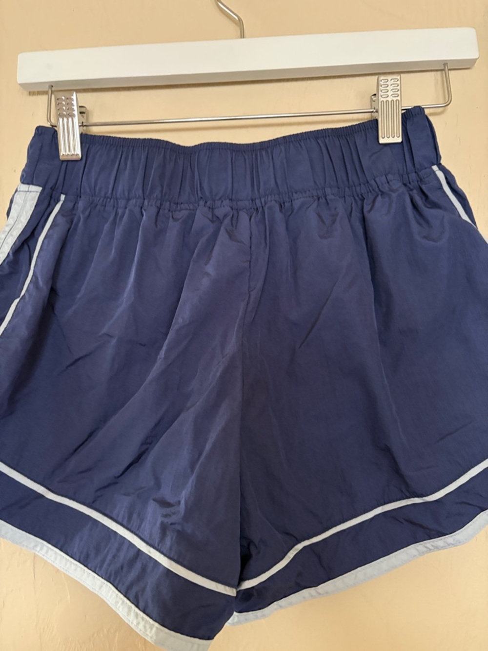Free People Movement Navy Varsity Blues Shorts. Excellent Condition! - Picture 5 of 6